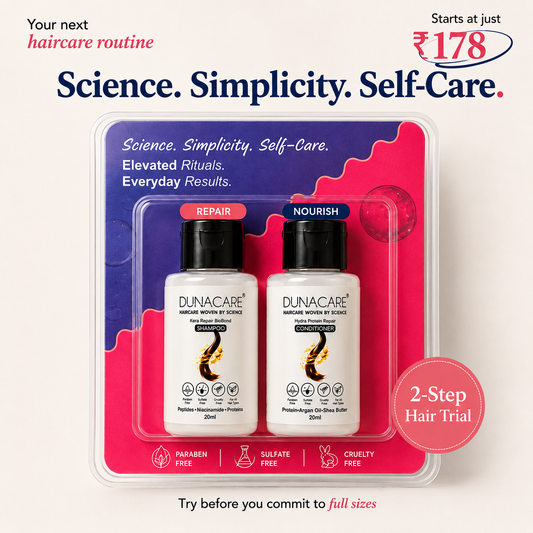 Dunacare Haircare Trial Pack – Protein Shampoo & Conditioner for Smooth, Healthy Hair