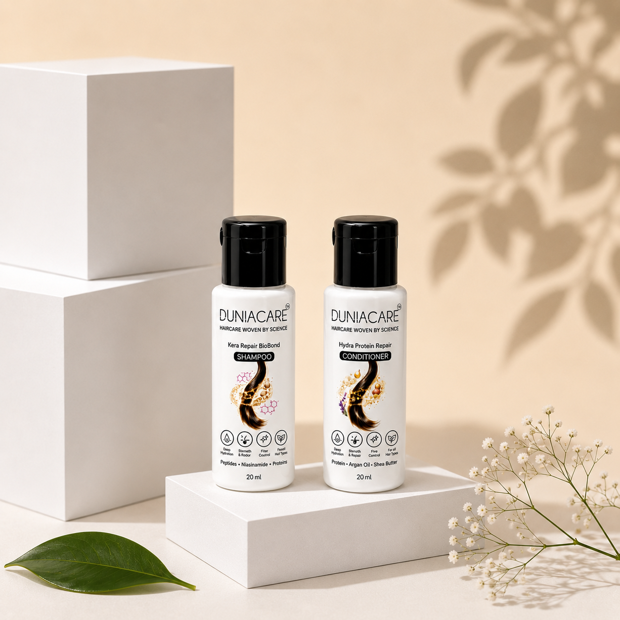 Dunacare Haircare Trial Pack – Protein Shampoo & Conditioner for Smooth, Healthy Hair