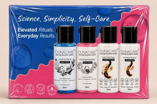 Dunacare 4-in-1 Trial Pack | Shampoo, Conditioner & Body Wash Duo